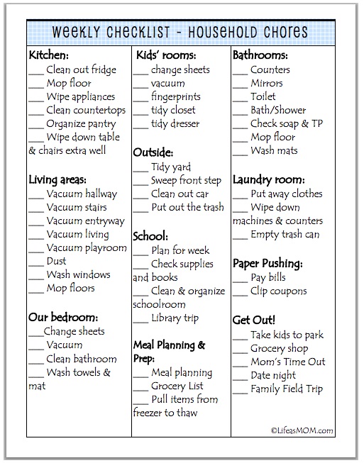 The Top 3 Weekly Chores for Your Household