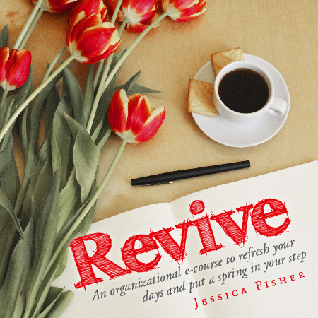 Cover image of Revive Organizing Challenge notebook.