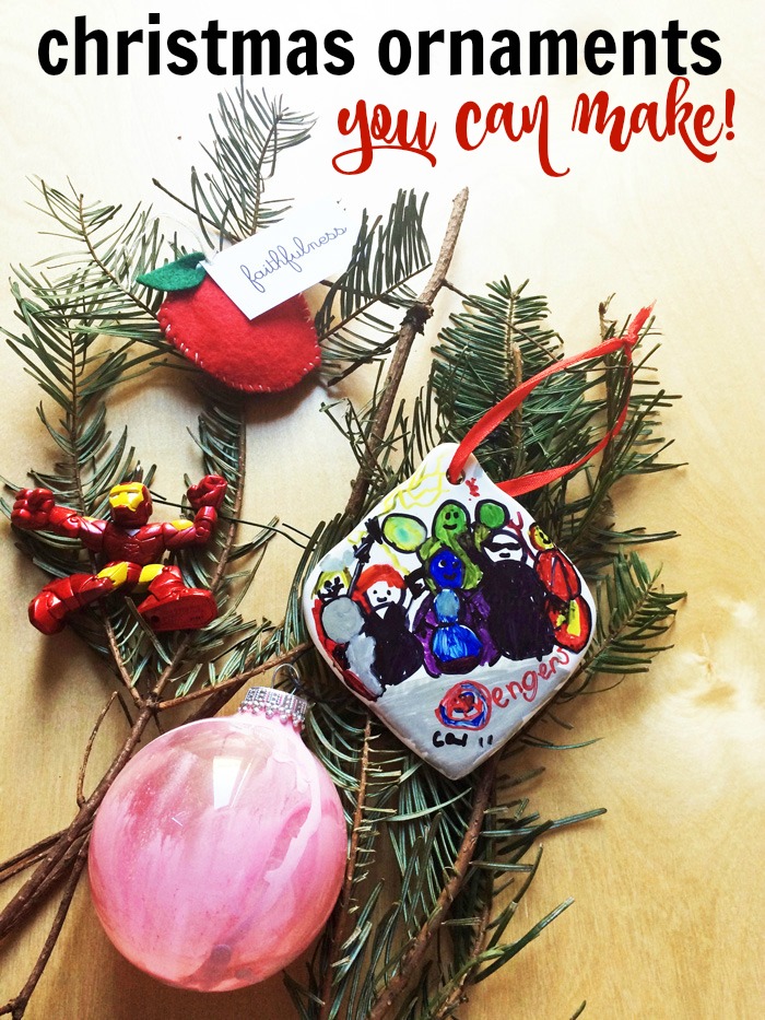 Christmas Ornaments You Can Make | Life as Mom - Adding a new ornament to your collection every year is a fun holiday tradition. You can make a memory at the same time with these Christmas ornaments you can make yourself!