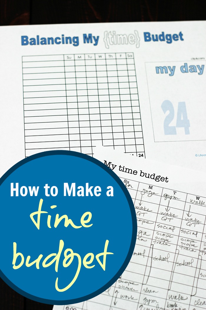 How to Create a Time Budget