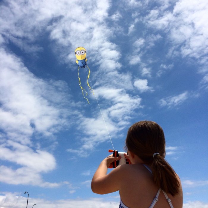 flying a kite