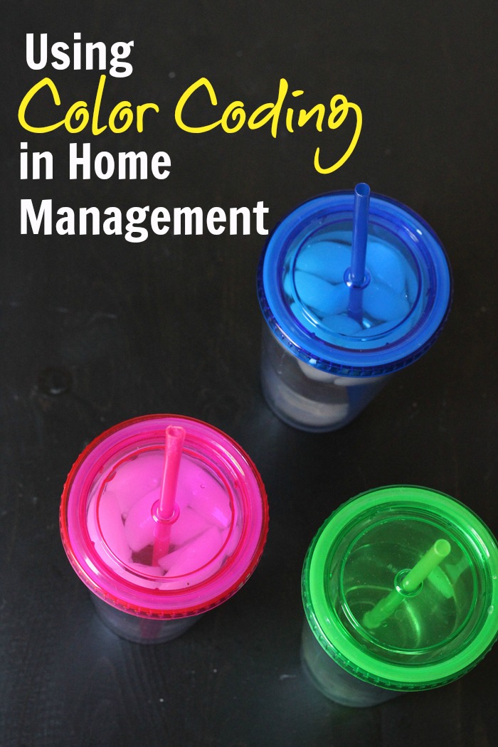 Color Coding in Home Management Life as Mom