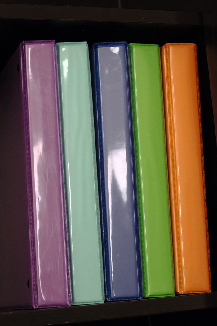 Color coding assignment binders