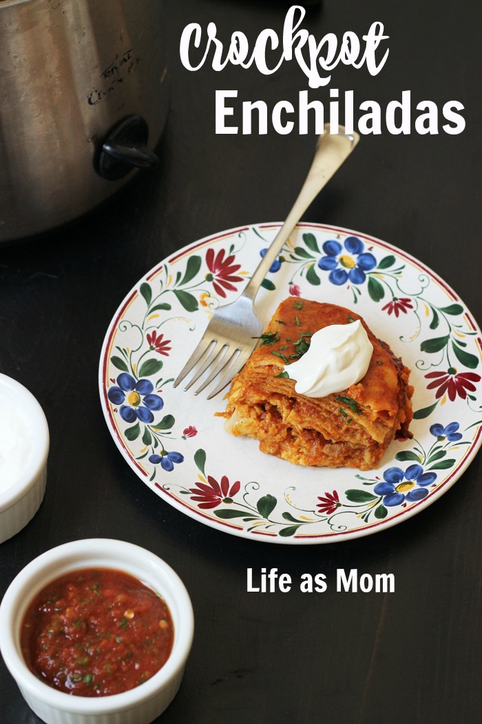 Crockpot Enchiladas An Easy Potluck Recipe Life As Mom