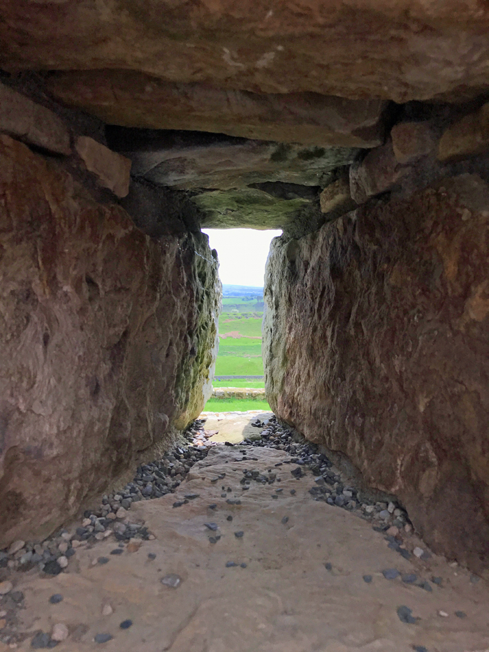 View through an opening in Hadrian\'s Wall.