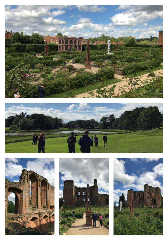 A collage of images of Kenilworth Castle.