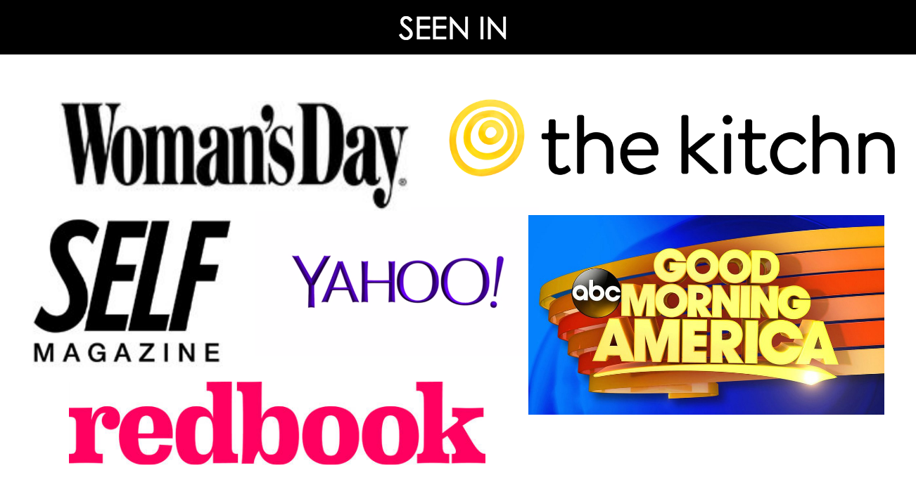 logos from GMA, RedBook, Yahoo, and other places Jessica has been published 