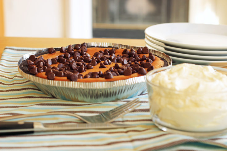 Chocolate Chip Pumpkin Pie
