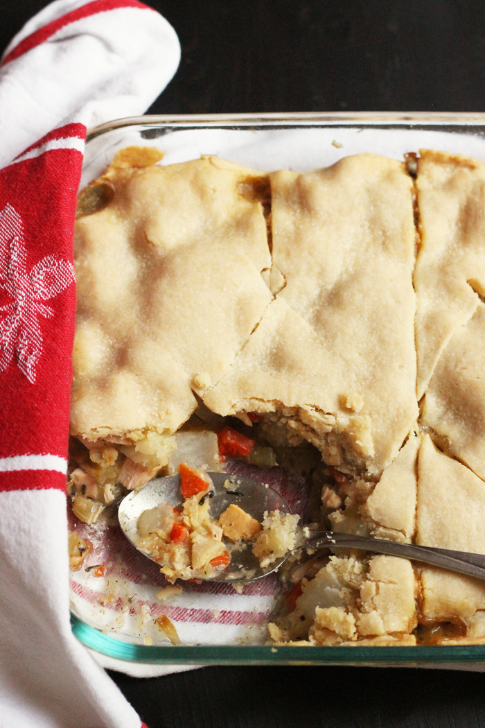 Single Crust Pot Pie with Chicken or Turkey