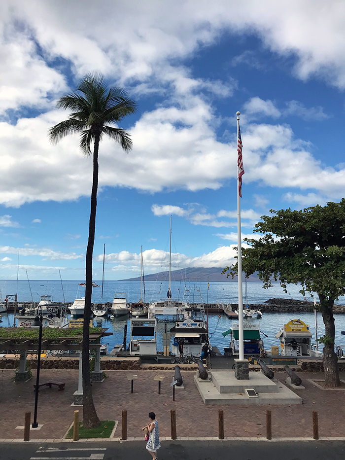 ships in lahaina port, maui