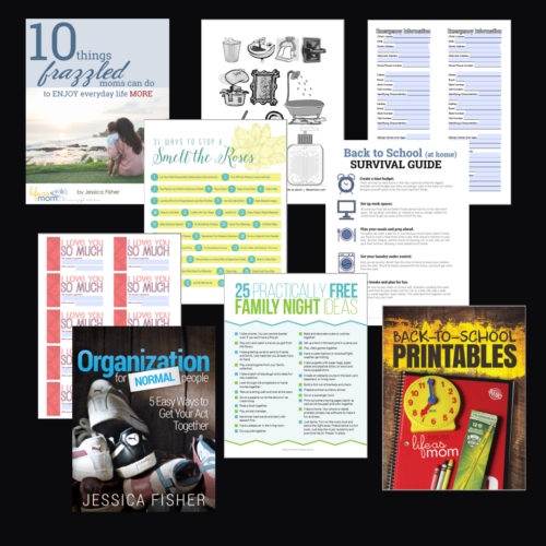 Collage of items that are included in free resource library.