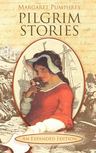 cover image of the pilgrim stories book featuring a young girl in a red dress.