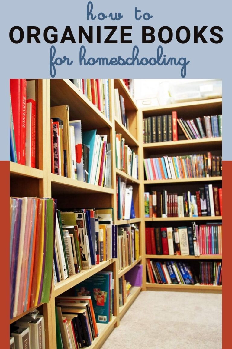 How to Organize Books for Homeschool Life as Mom
