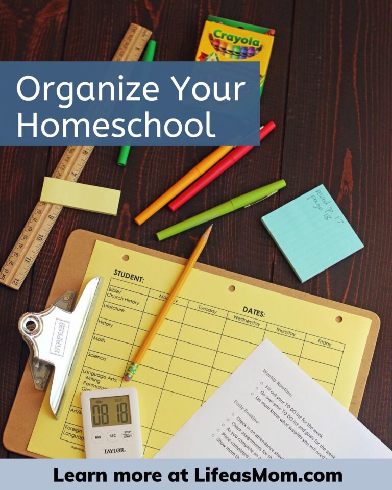10 Tools to Organize Your Homeschool - Homeschool Organization