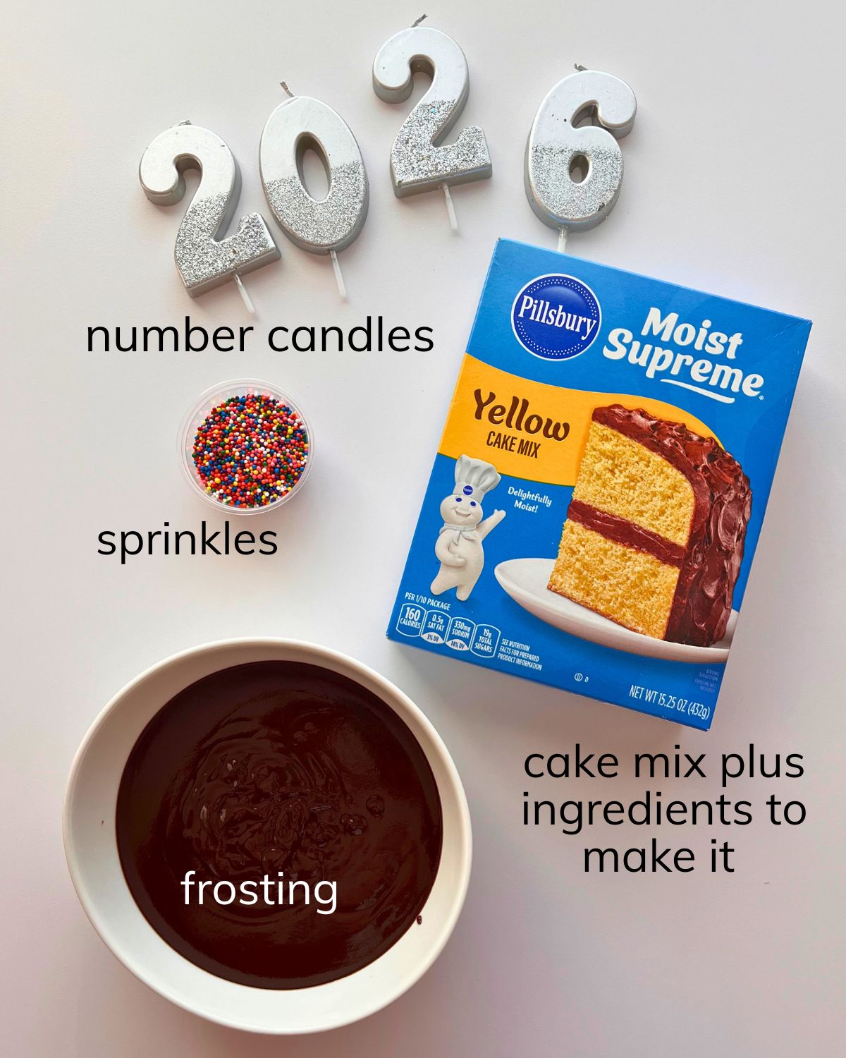 ingredients for 2026 cake.