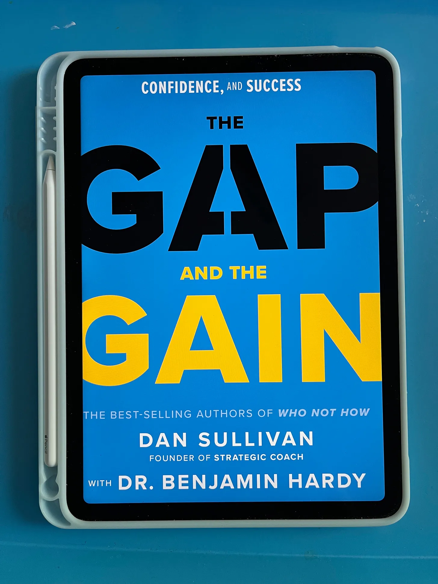 the gap and the gain on an iPad screen.