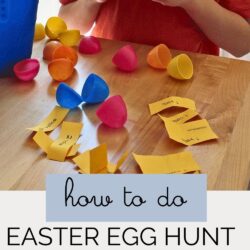 Learn how to do an Easter Egg Hunt with Prizes instead of filling the plastic eggs. It's easy, fun, and budget-friendly.