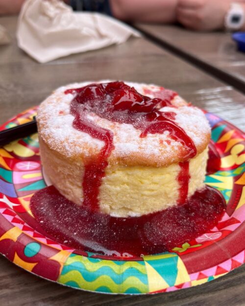 a japanese cheesecake from california adventure.