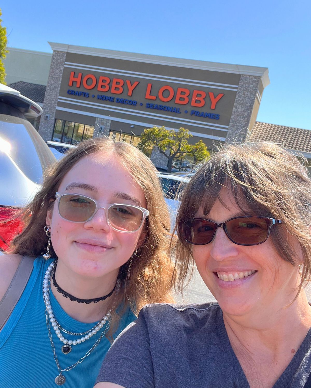 Fishchick16 and mom at hobby lobby.