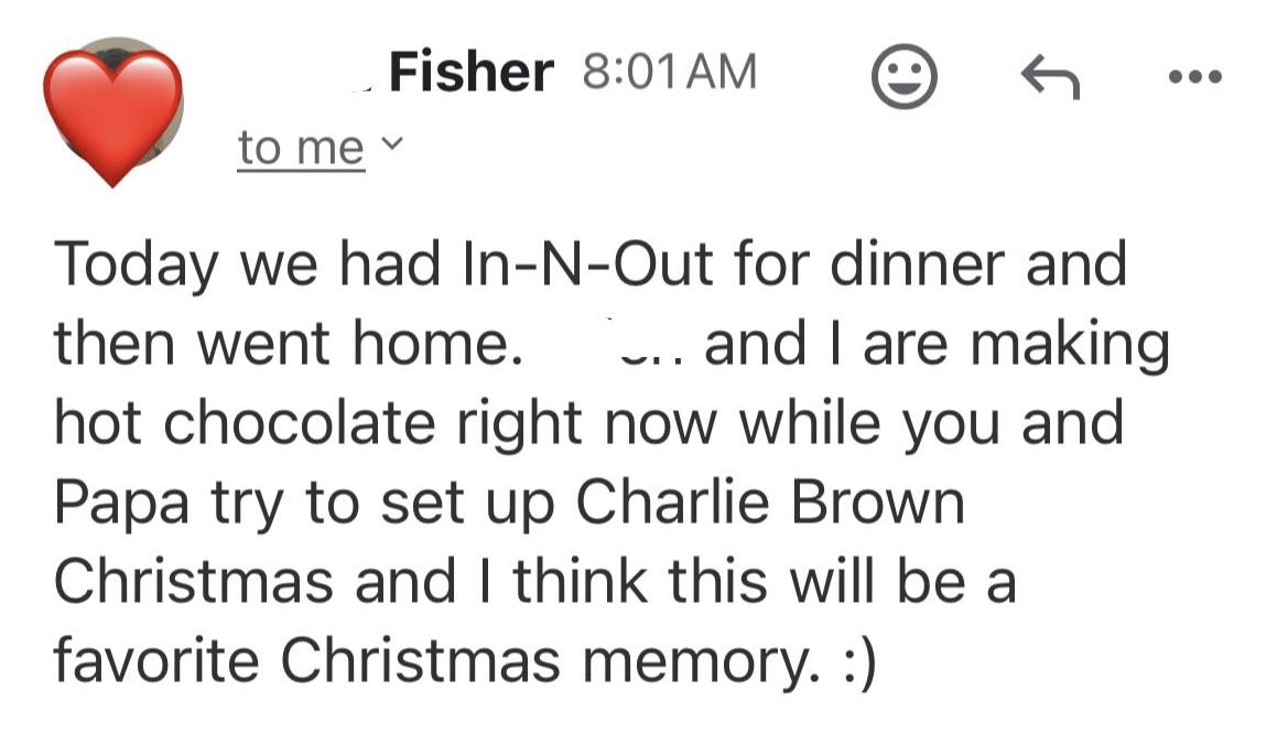 screenshot of christmas memory.