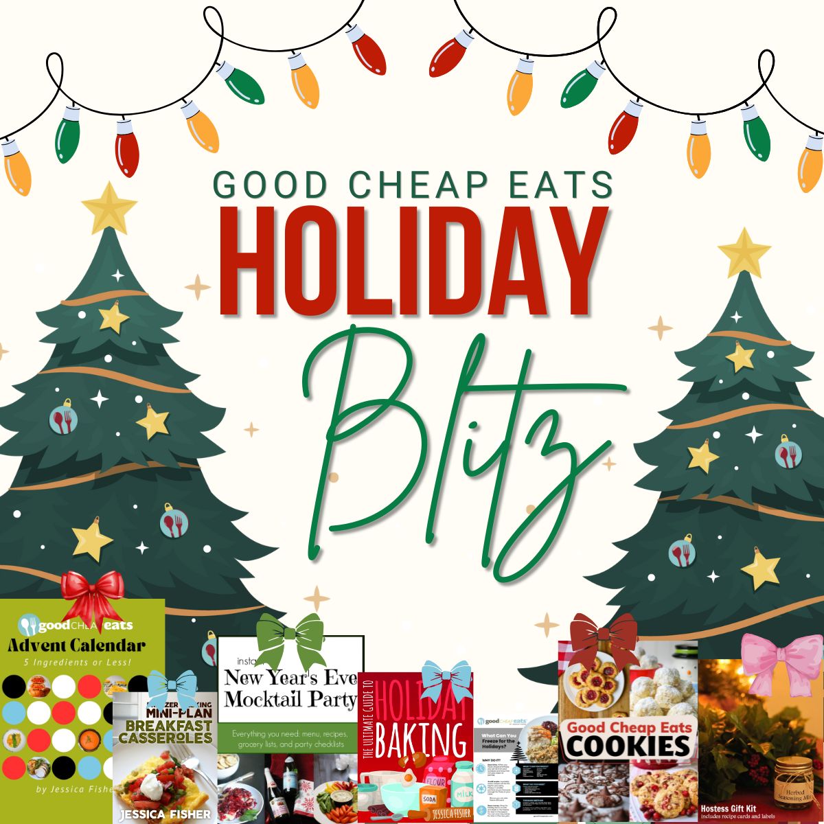 sales graphic for holiday blitz sale.