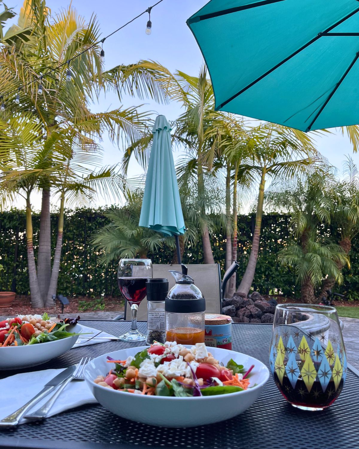 date night on the patio.