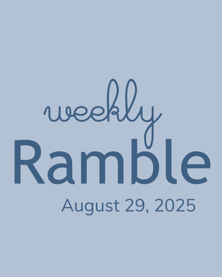 dated graphic for the weekly ramble.