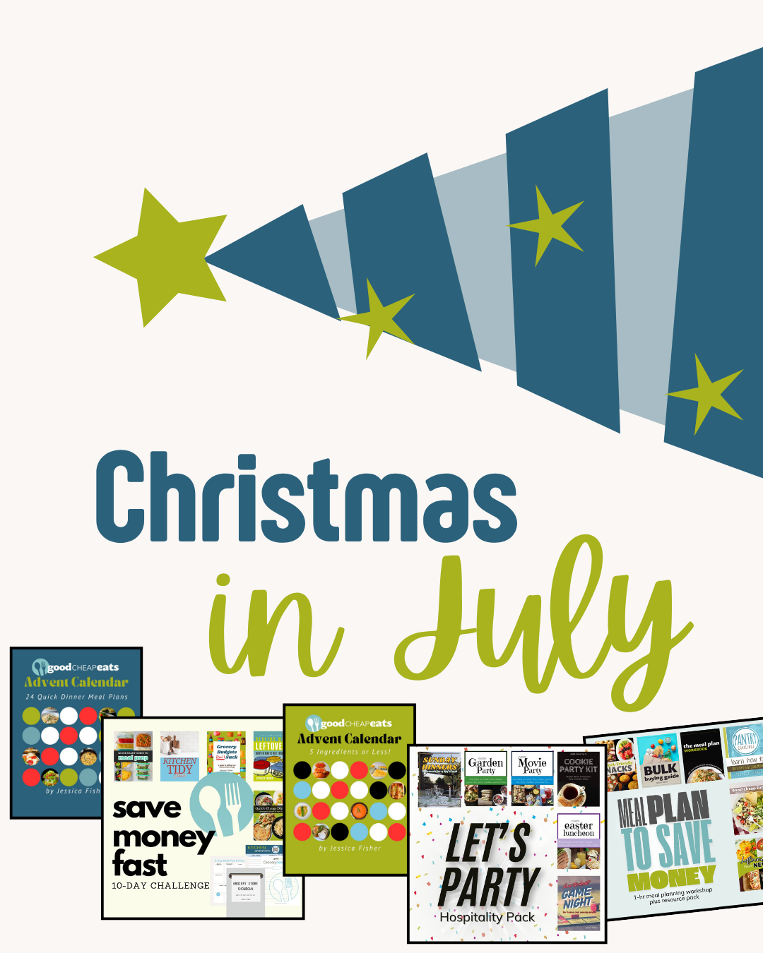 christmas in july sales banner.