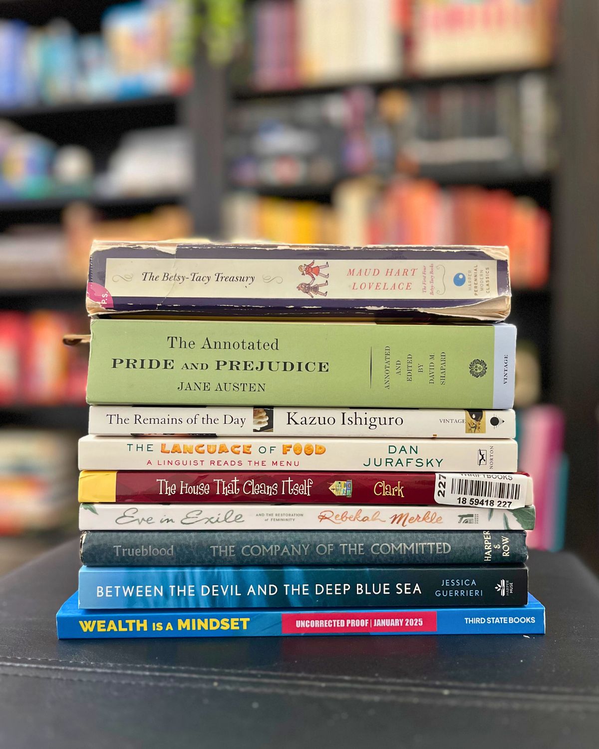 stack of books I plan to read in august.