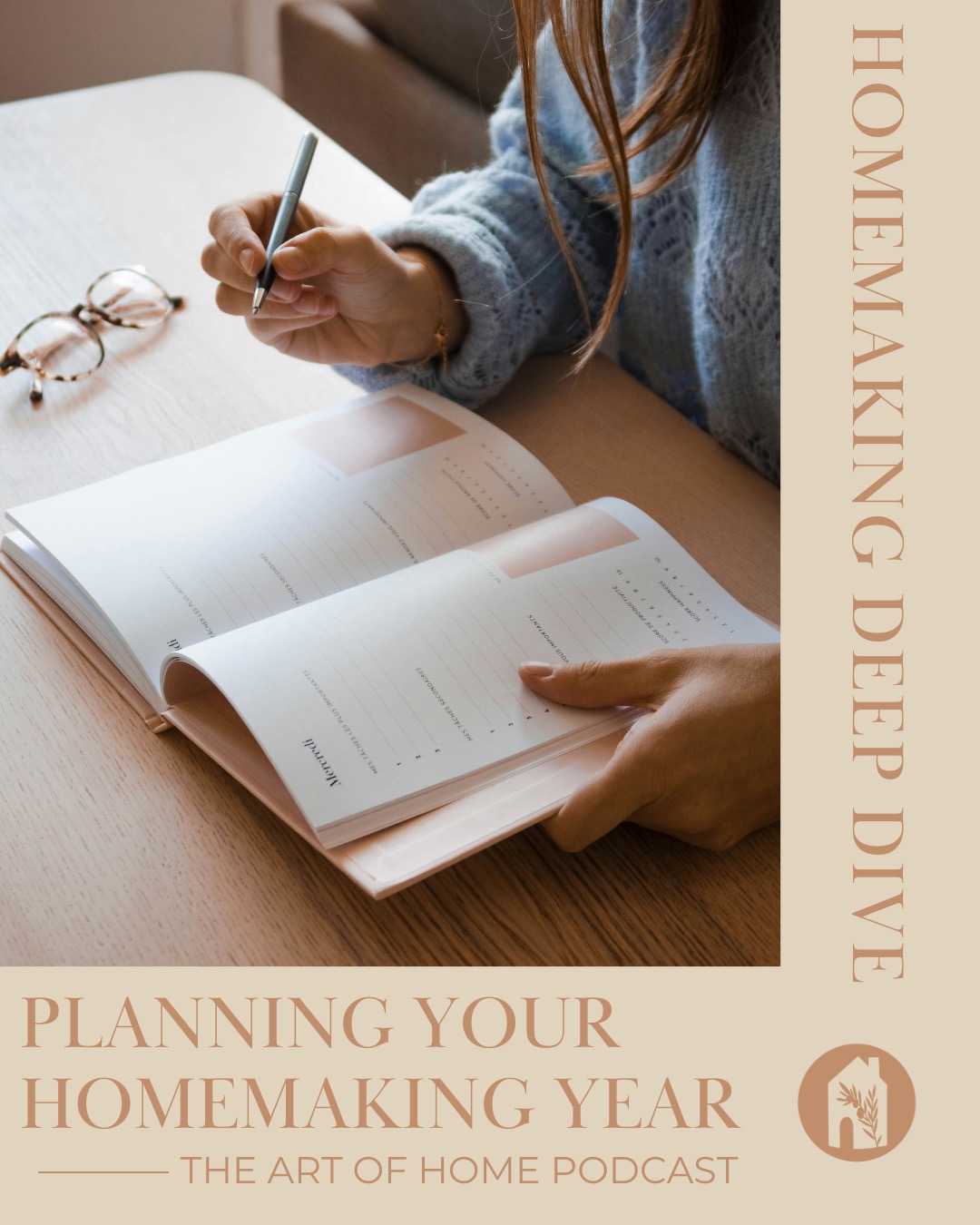 graphic for art of home podcast.