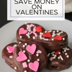 valentine oreos with text overlay.