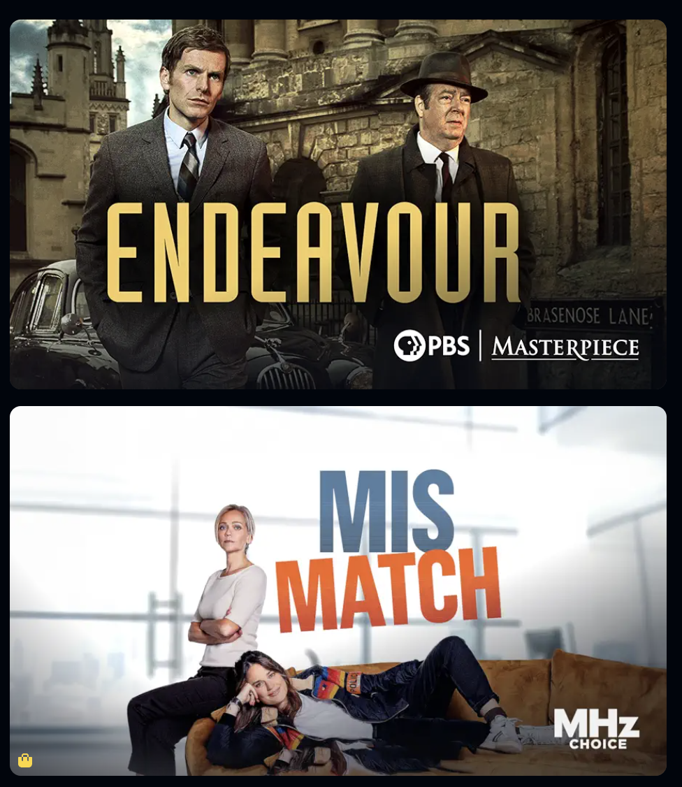 screenshot of prime video shows.
