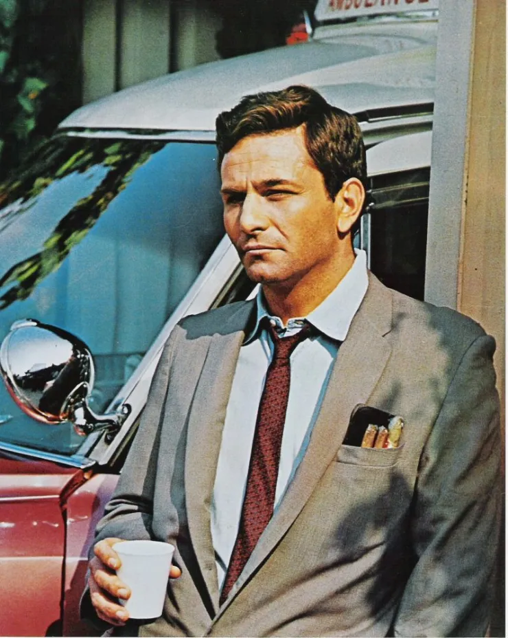 picture of columbo holding a cup of coffee.