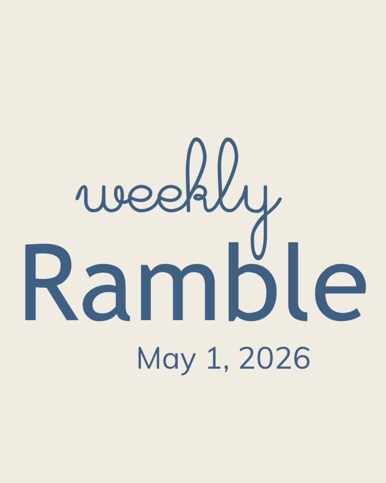 weekly ramble graphic for may 1.