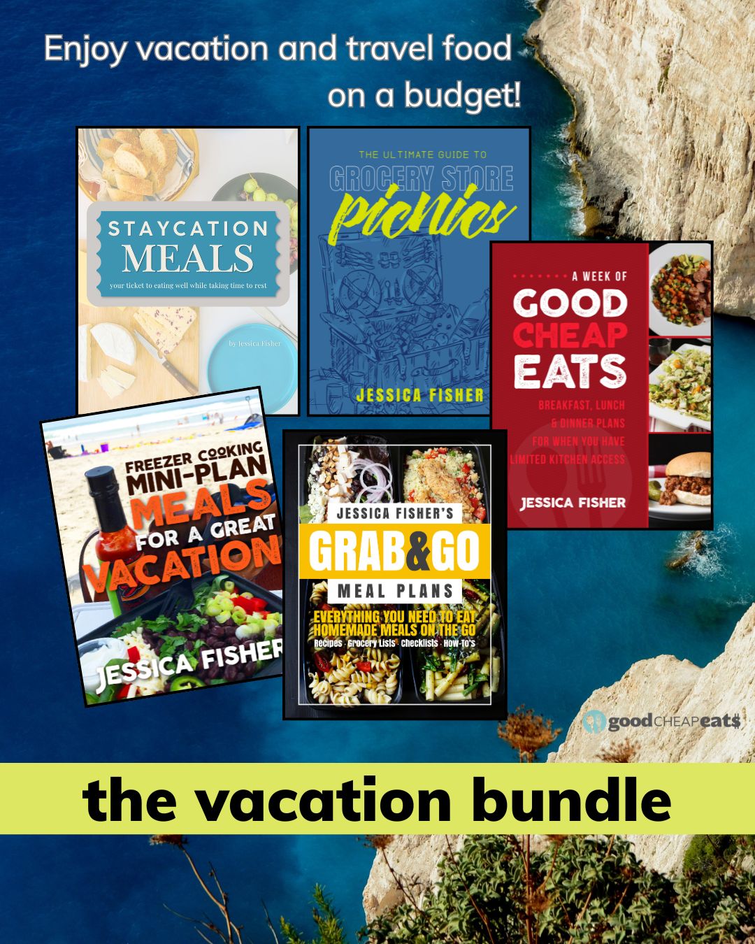 collage of the vacation bundle.