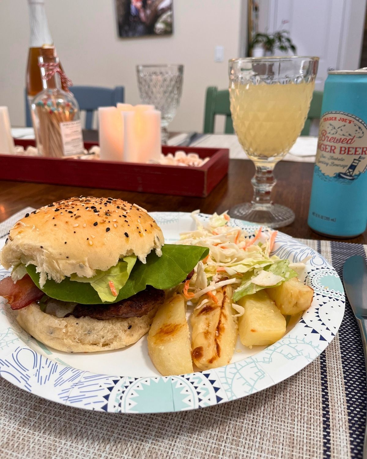burger night for sunday dinner.