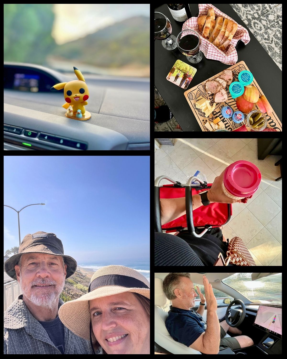 collage of staycation images.
