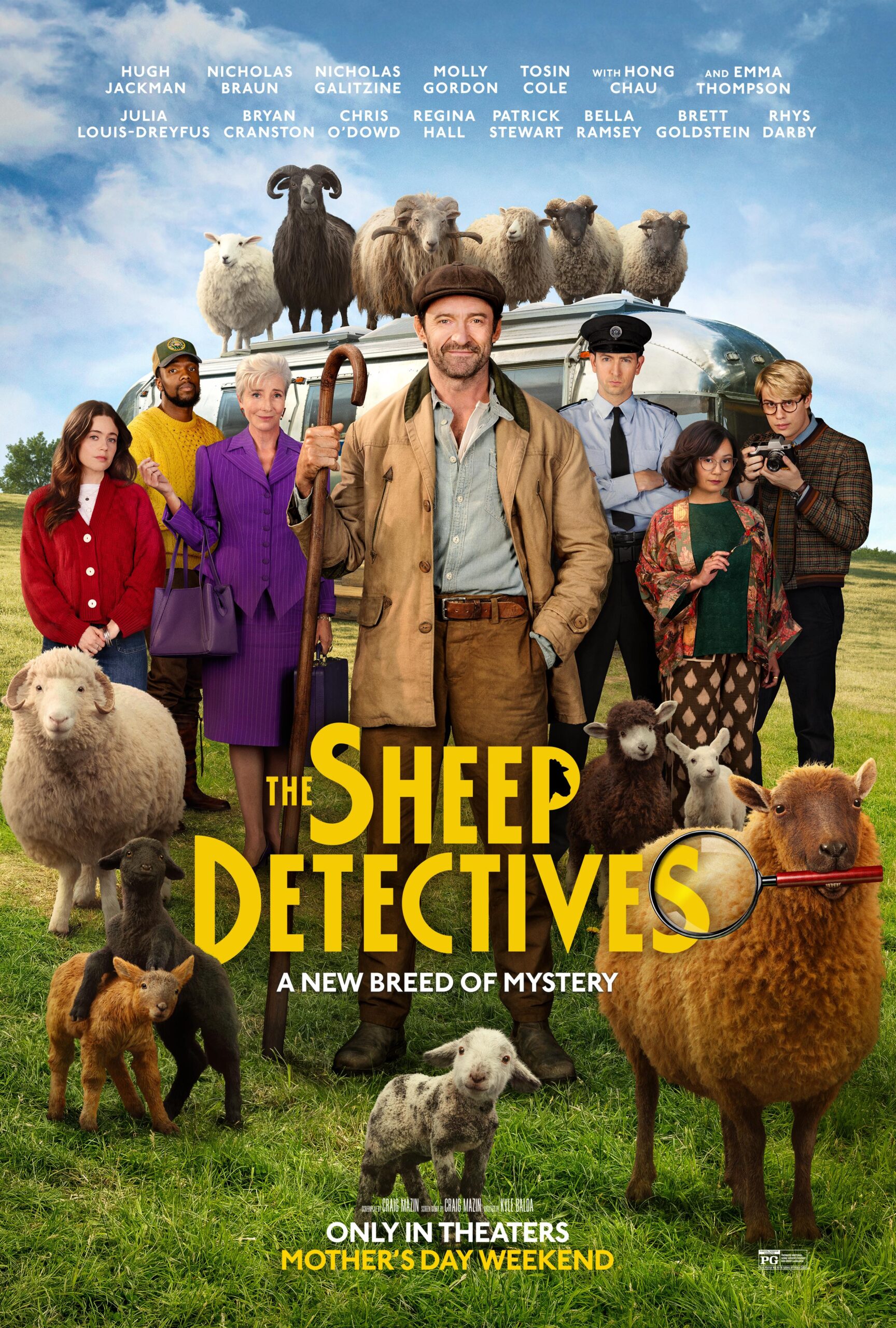 press photo of sheep detectives.