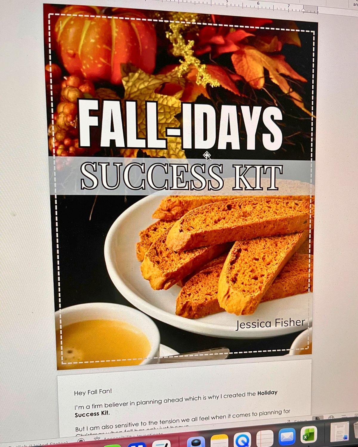 fallidays success kit on word.